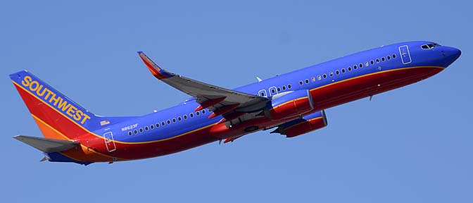 Southwest Boeing 737-8H4 N8623F, Phoenix Sky Harbor, March 6, 2015